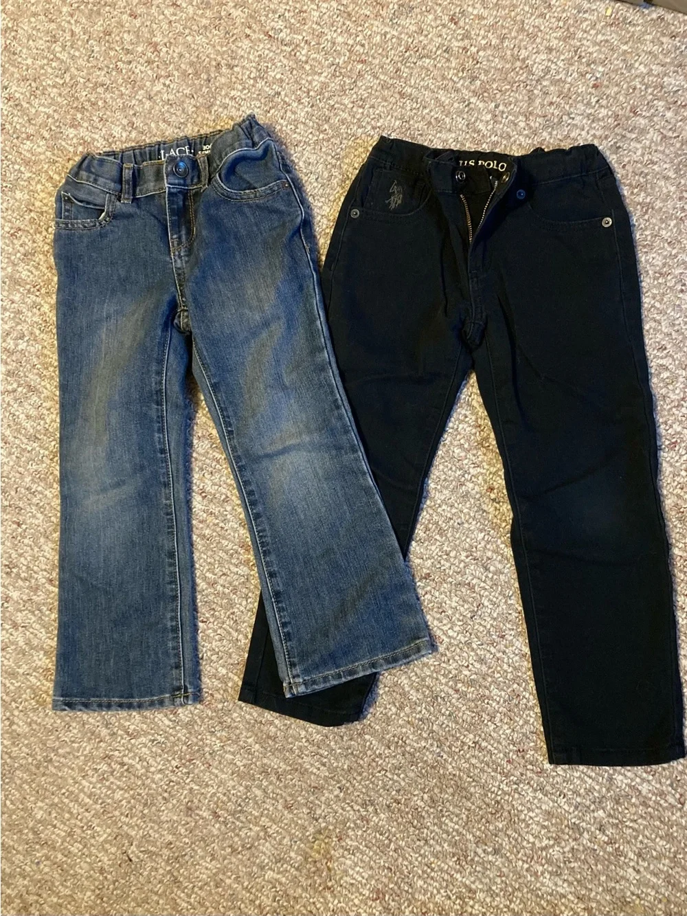 U.S. Polo Assn. Black Straight Leg Boys Jeans & Children’s Place Bootcut